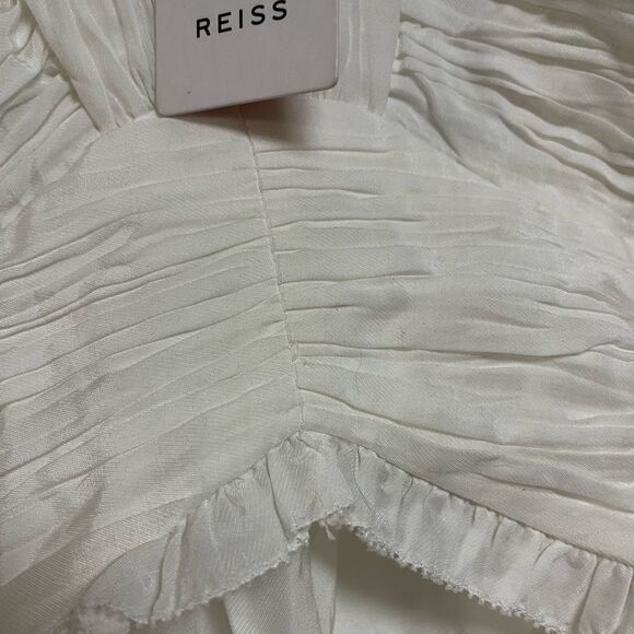 REISS Gwen Ruched Waist Mini Barbie Dress NWT Size 4 - Picture 6 of 16